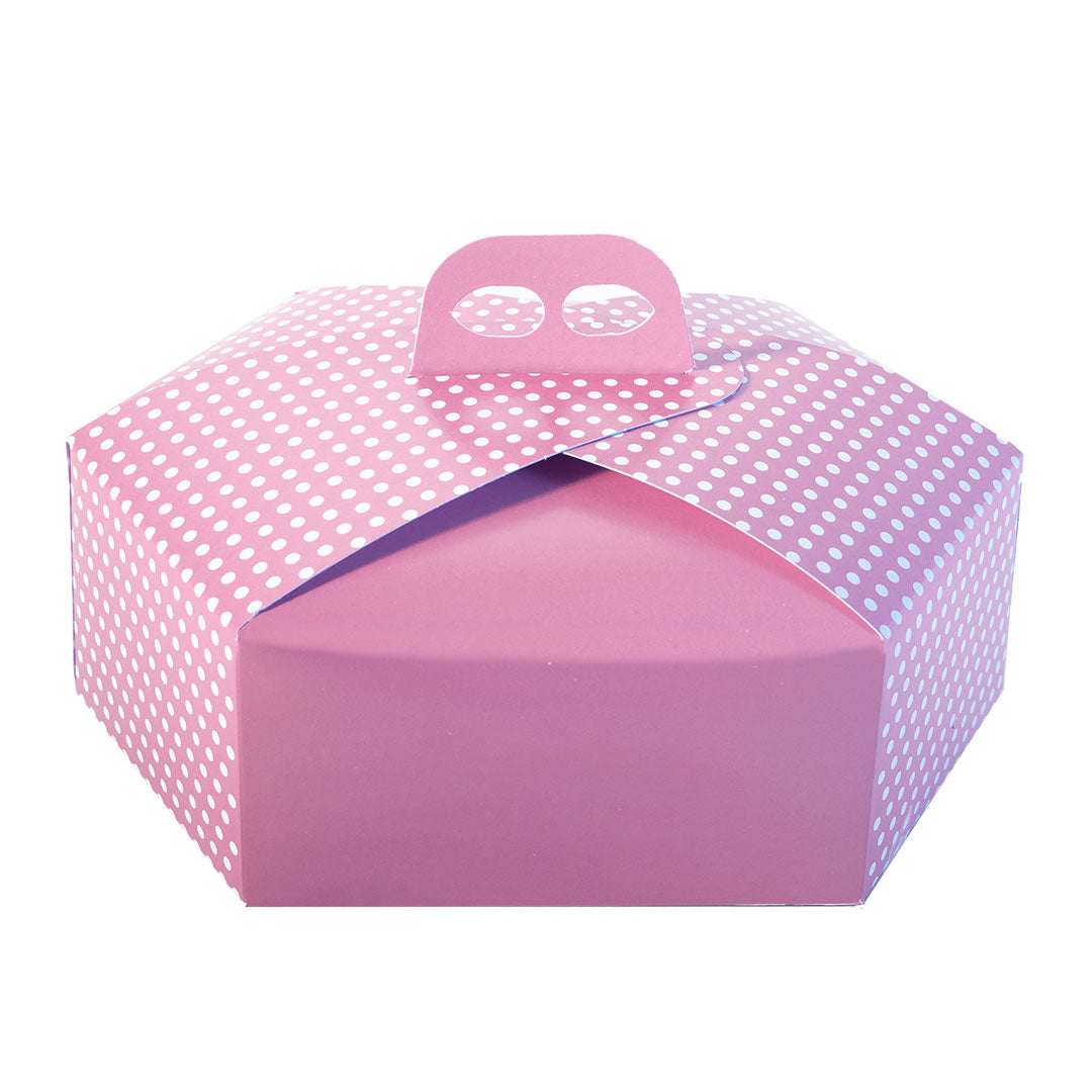 Scatole Esagonali per Colomba a Pois