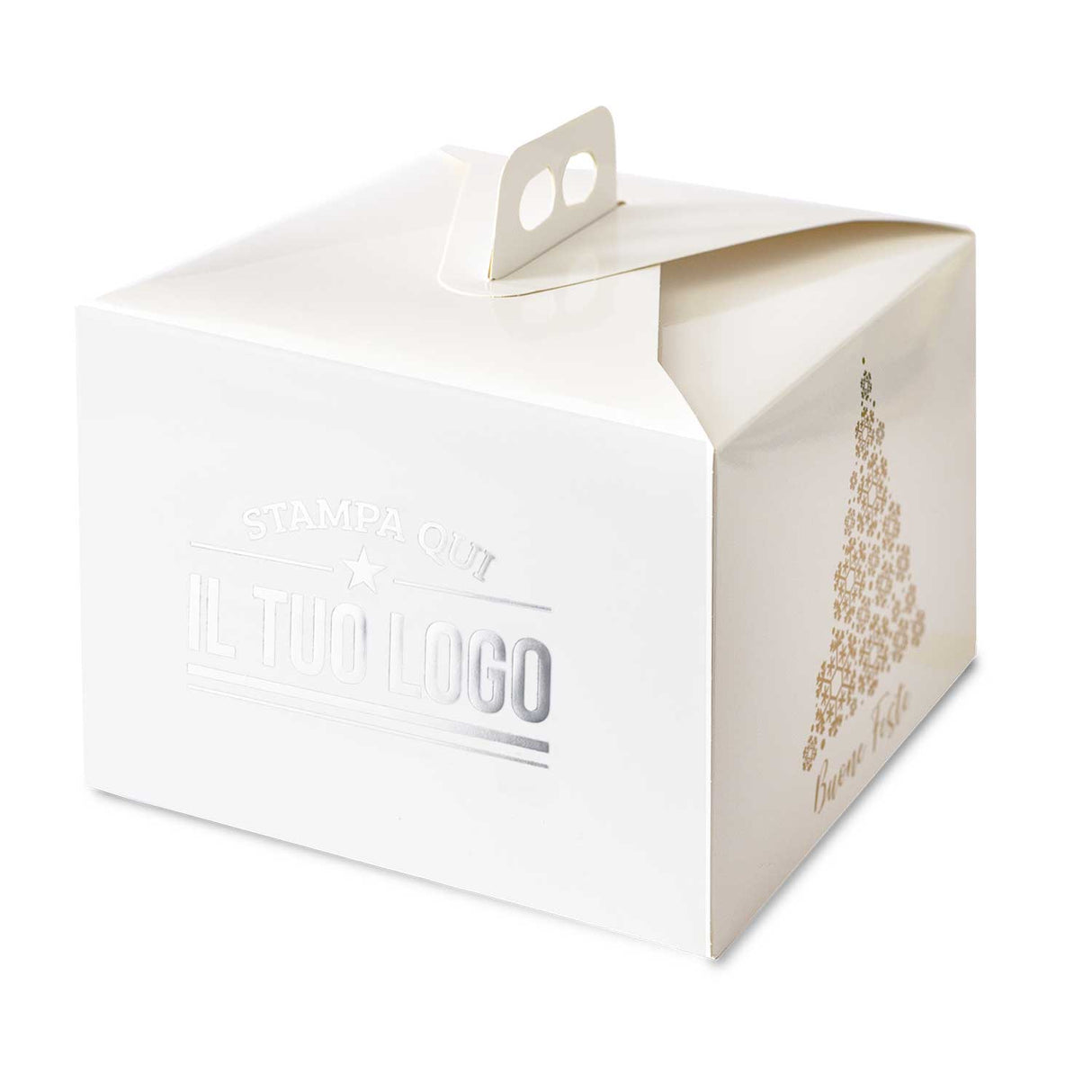 Portapanettone Basso 750gr Personalizzato Albero