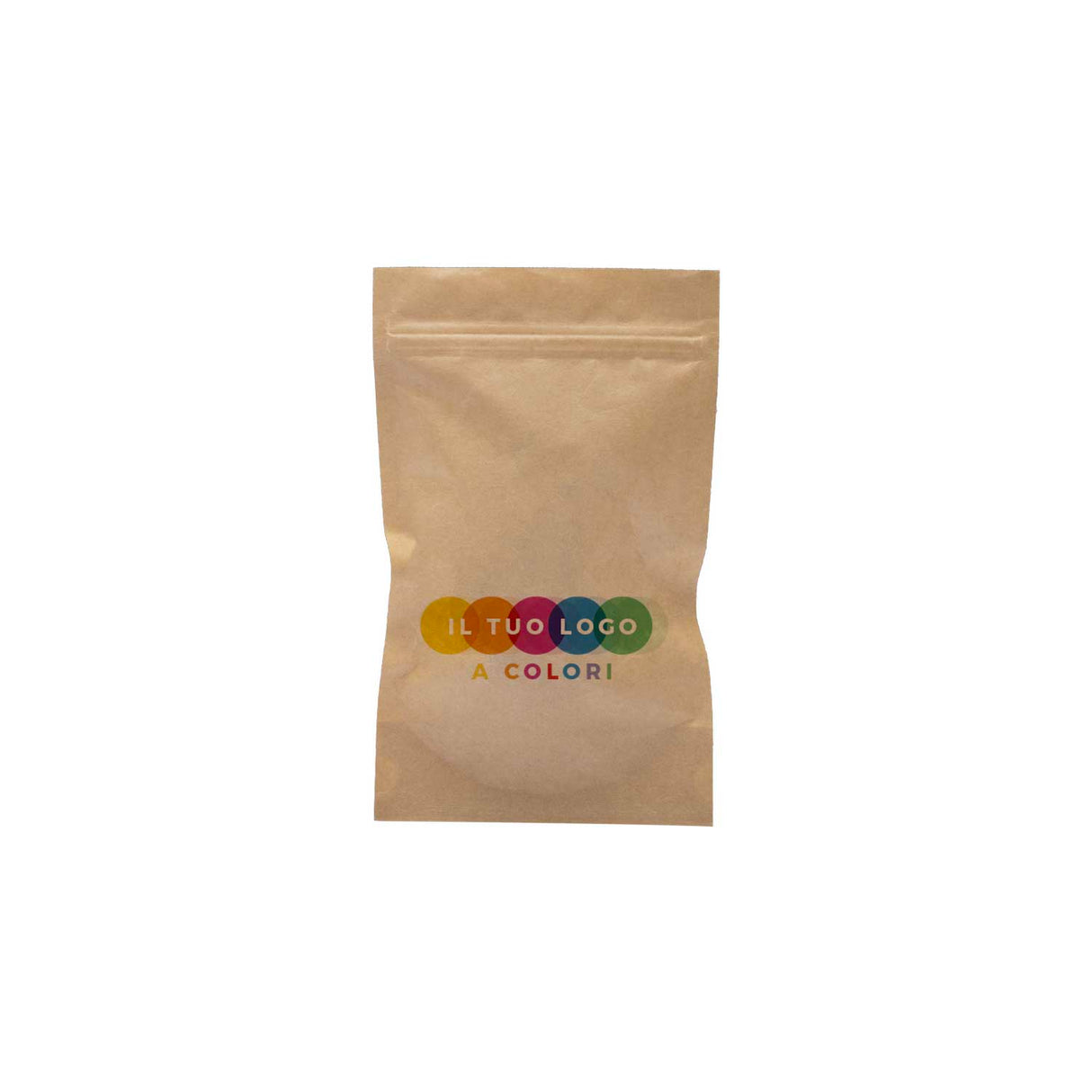 Sacchetti Carta Zip a Pressione Doypack Personalizzati a Colori