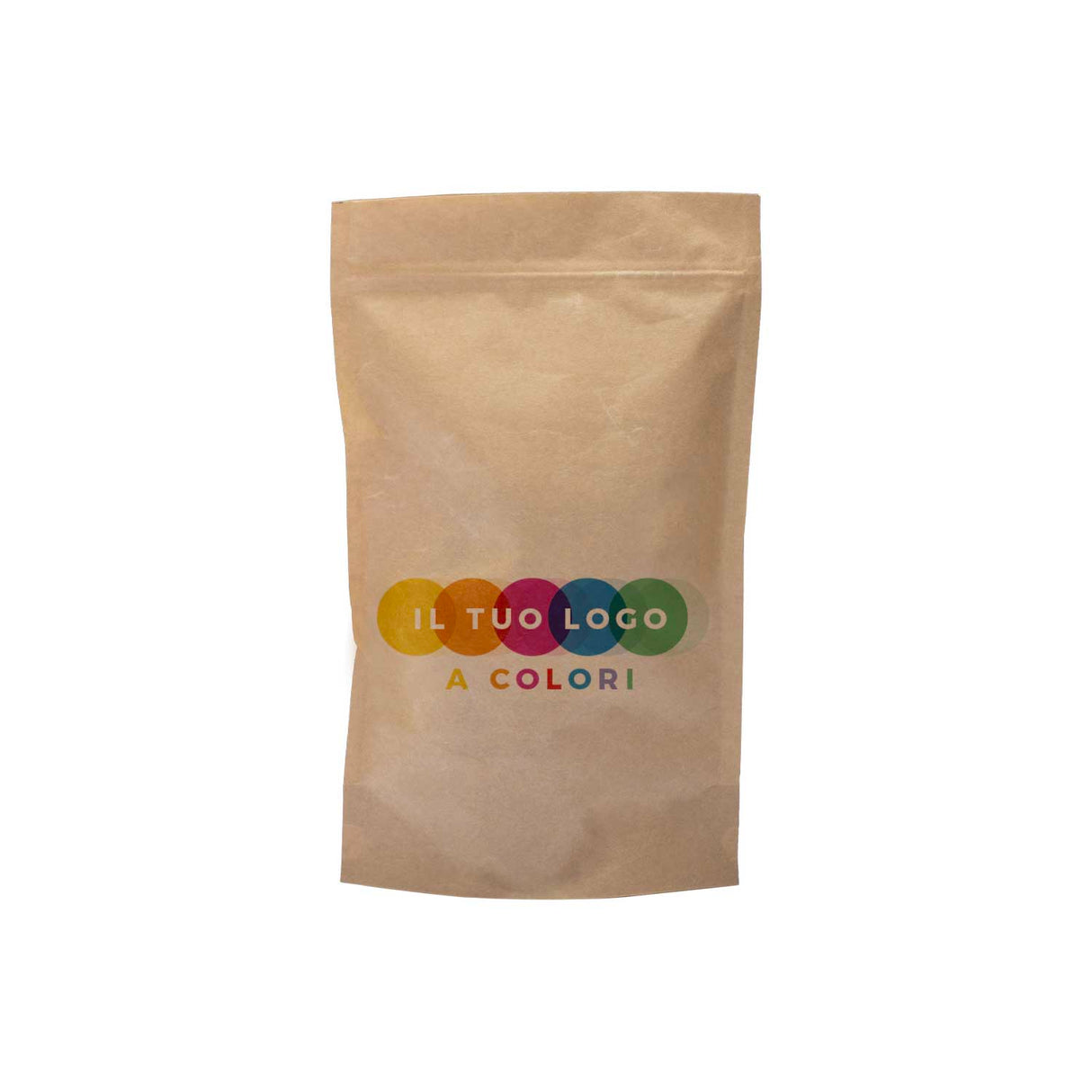 Sacchetti Carta Zip a Pressione Doypack Personalizzati a Colori