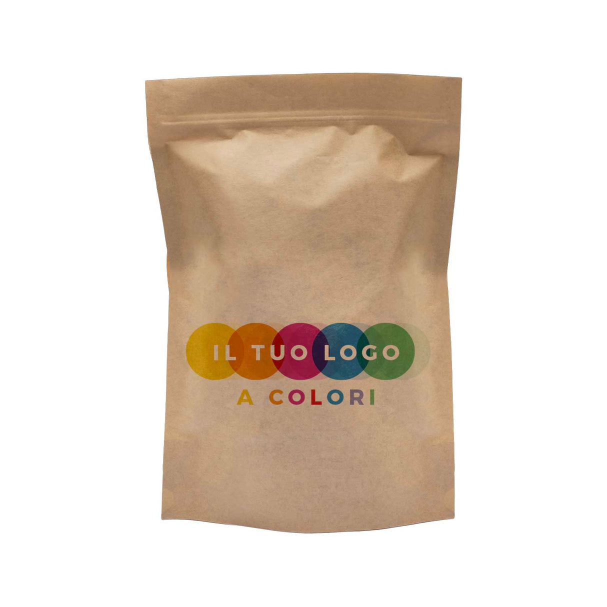 Sacchetti Carta Zip a Pressione Doypack Personalizzati a Colori