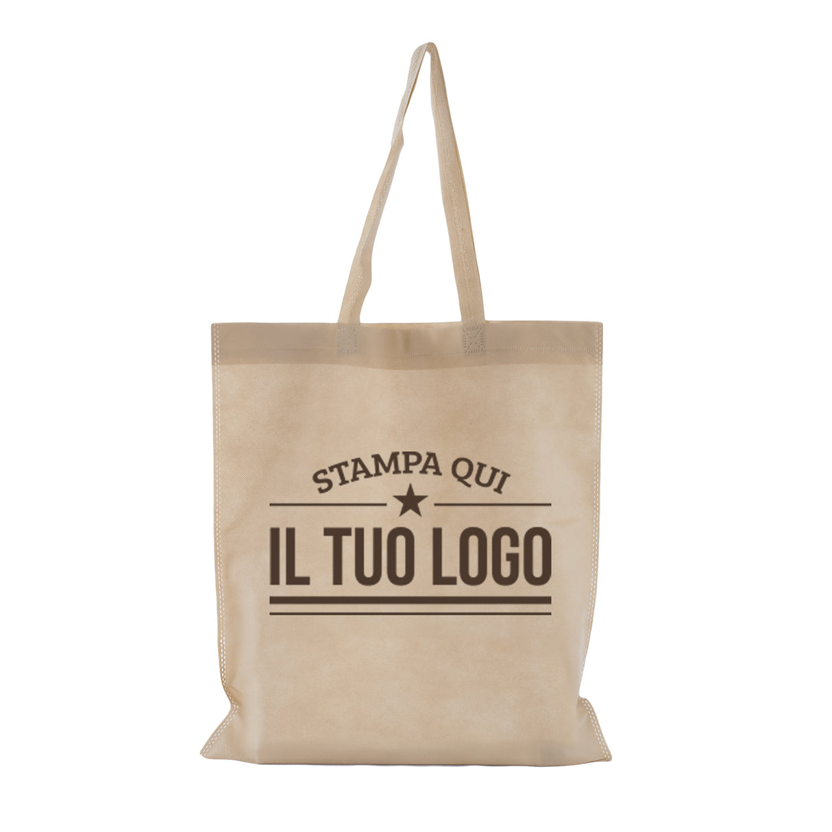 Shopper TNT Manico Lungo Personalizzate 2 Lati