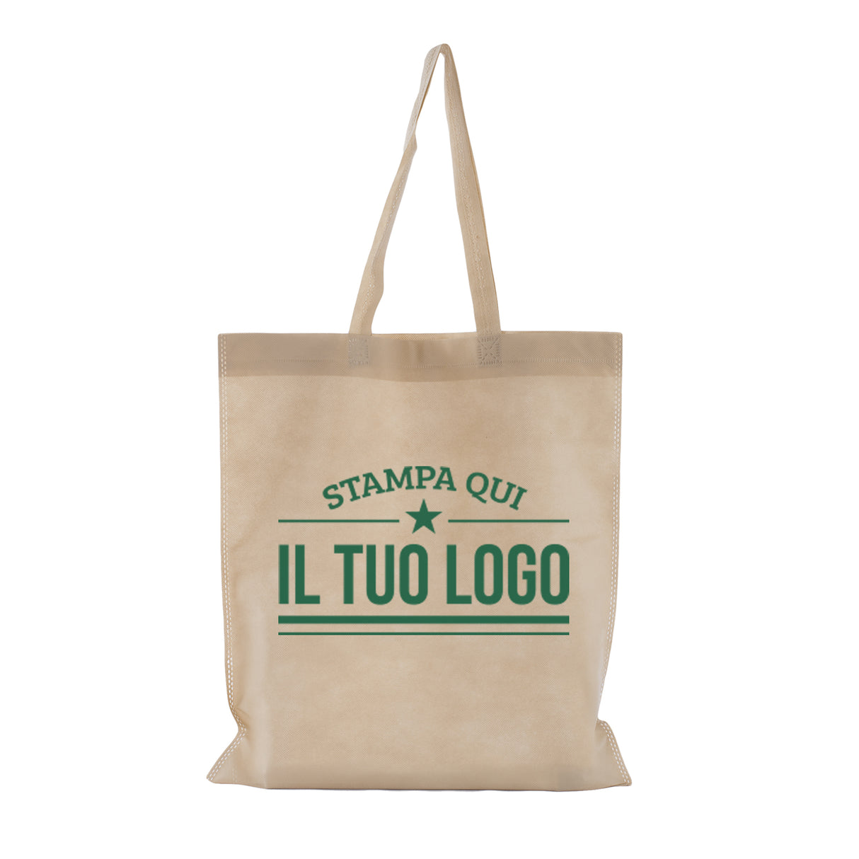 Shopper TNT Manico Lungo Personalizzate 2 Lati