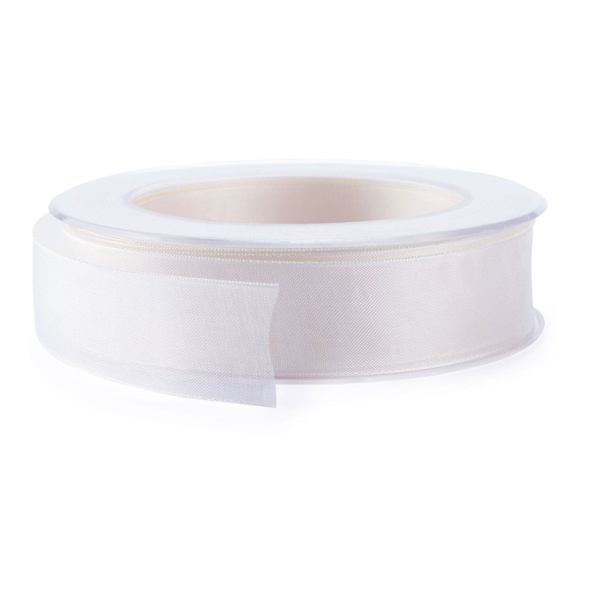 Präsent Nastro In Organza Con Bordo Metallizzato - 40 Mm X 20 Metri, Colore Bianco, Per Decorazioni Floreali, Bomboniere E Fai Date, Prodotto In Germania