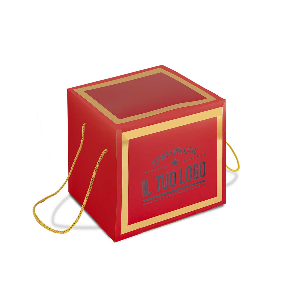 Portapanettone Alto 1 kg con Fascia Personalizzata