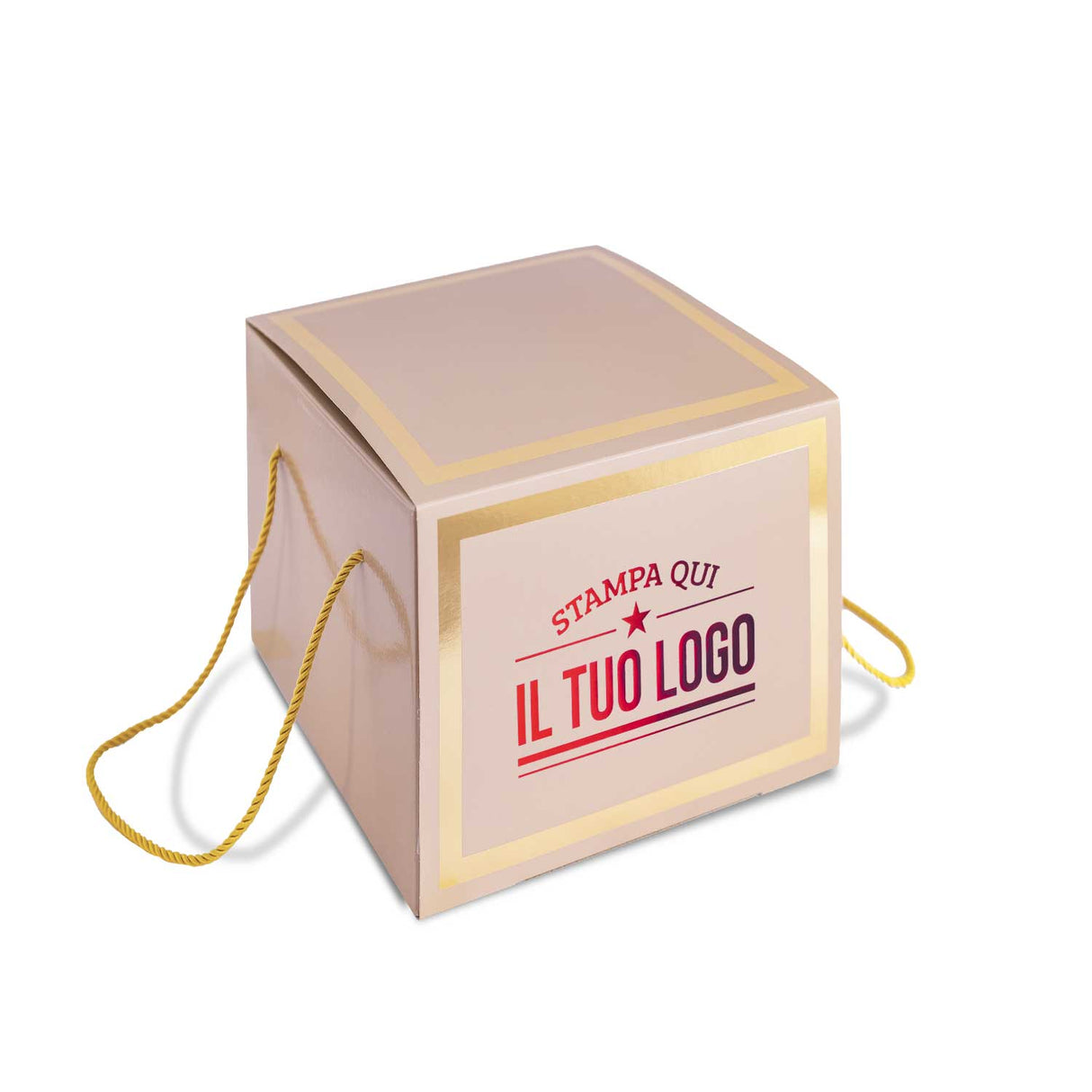 Portapanettone Alto 1 kg con Fascia Personalizzata