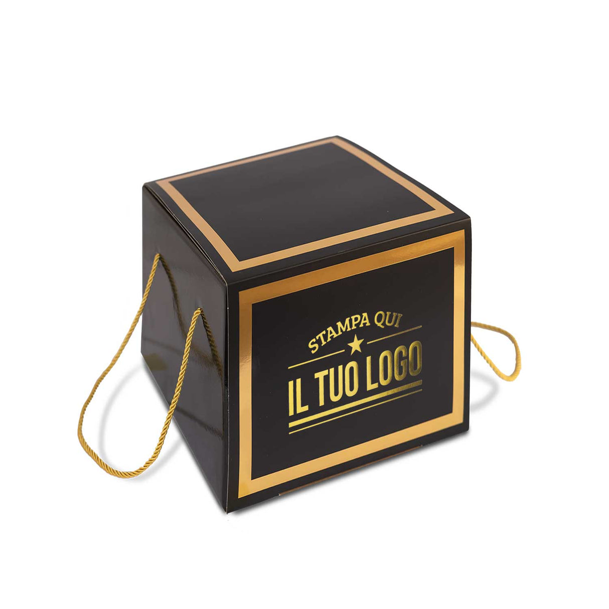 Portapanettone Alto 1 kg con Fascia Personalizzata