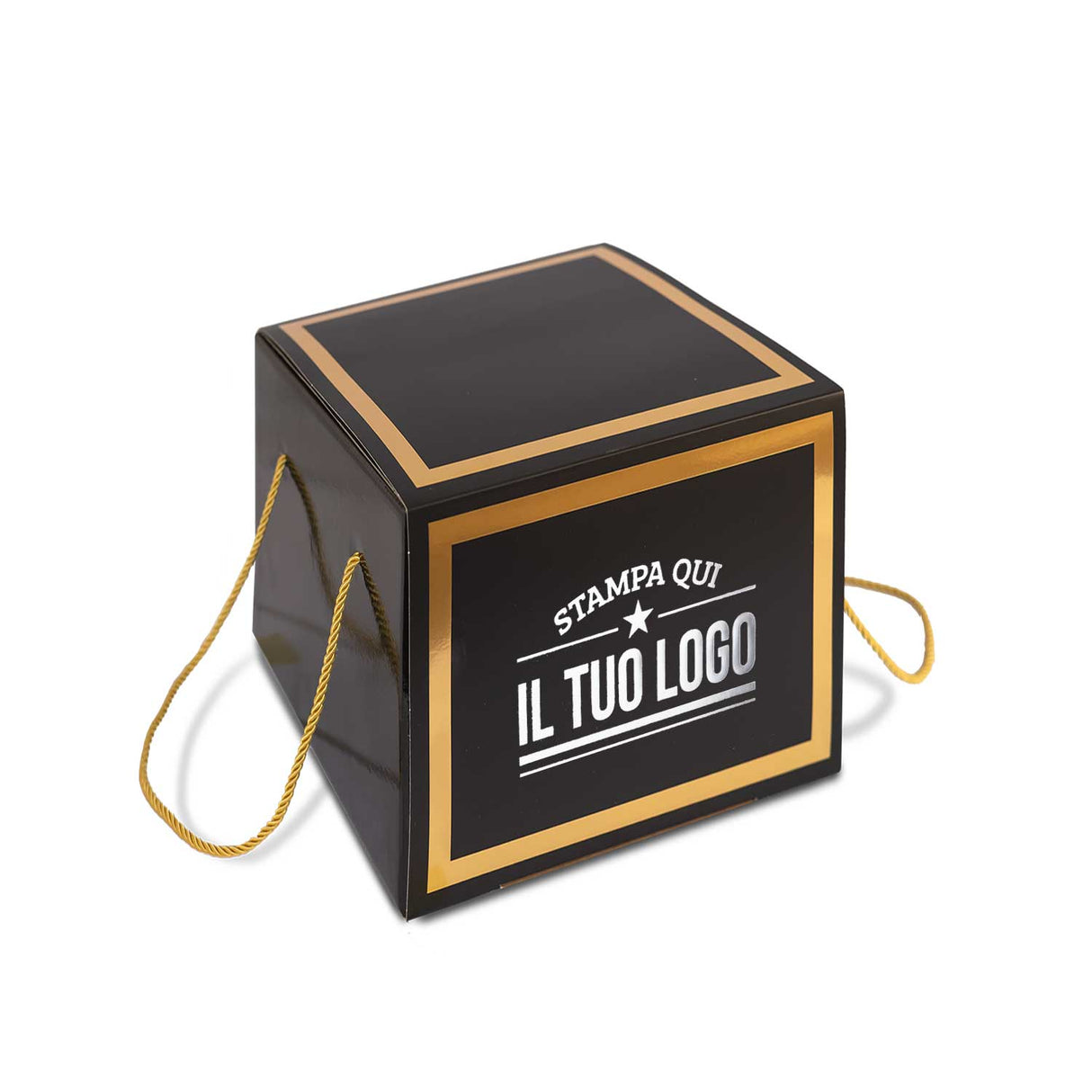 Portapanettone Alto 1 kg con Fascia Personalizzata