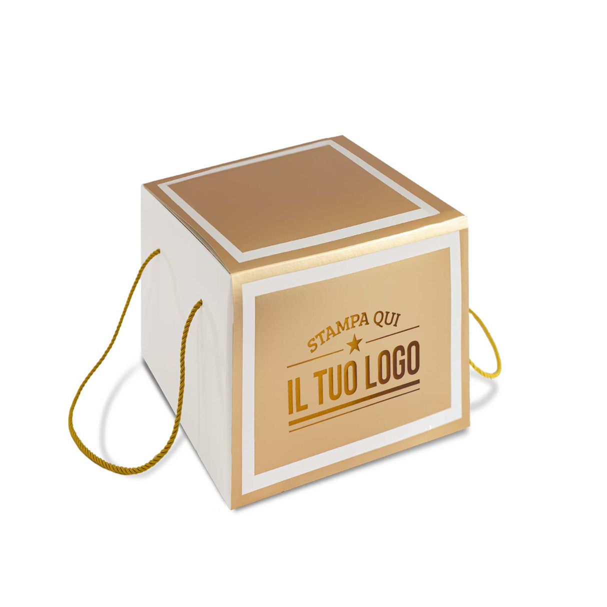 Portapanettone Alto 1 kg con Fascia Personalizzata