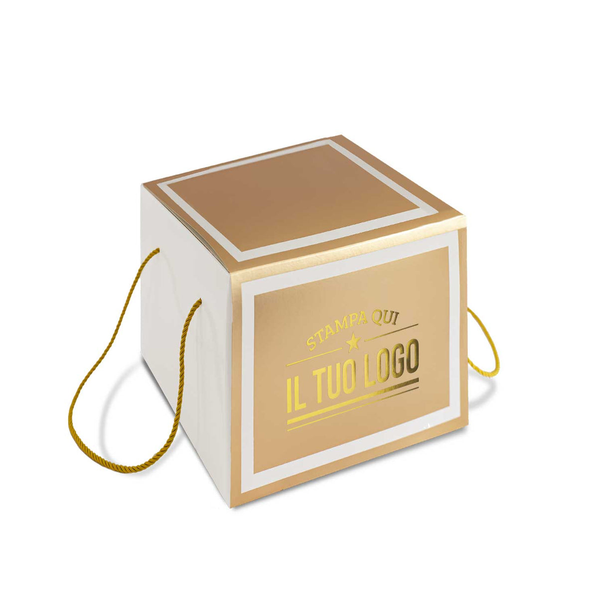 Portapanettone Alto 1 kg con Fascia Personalizzata