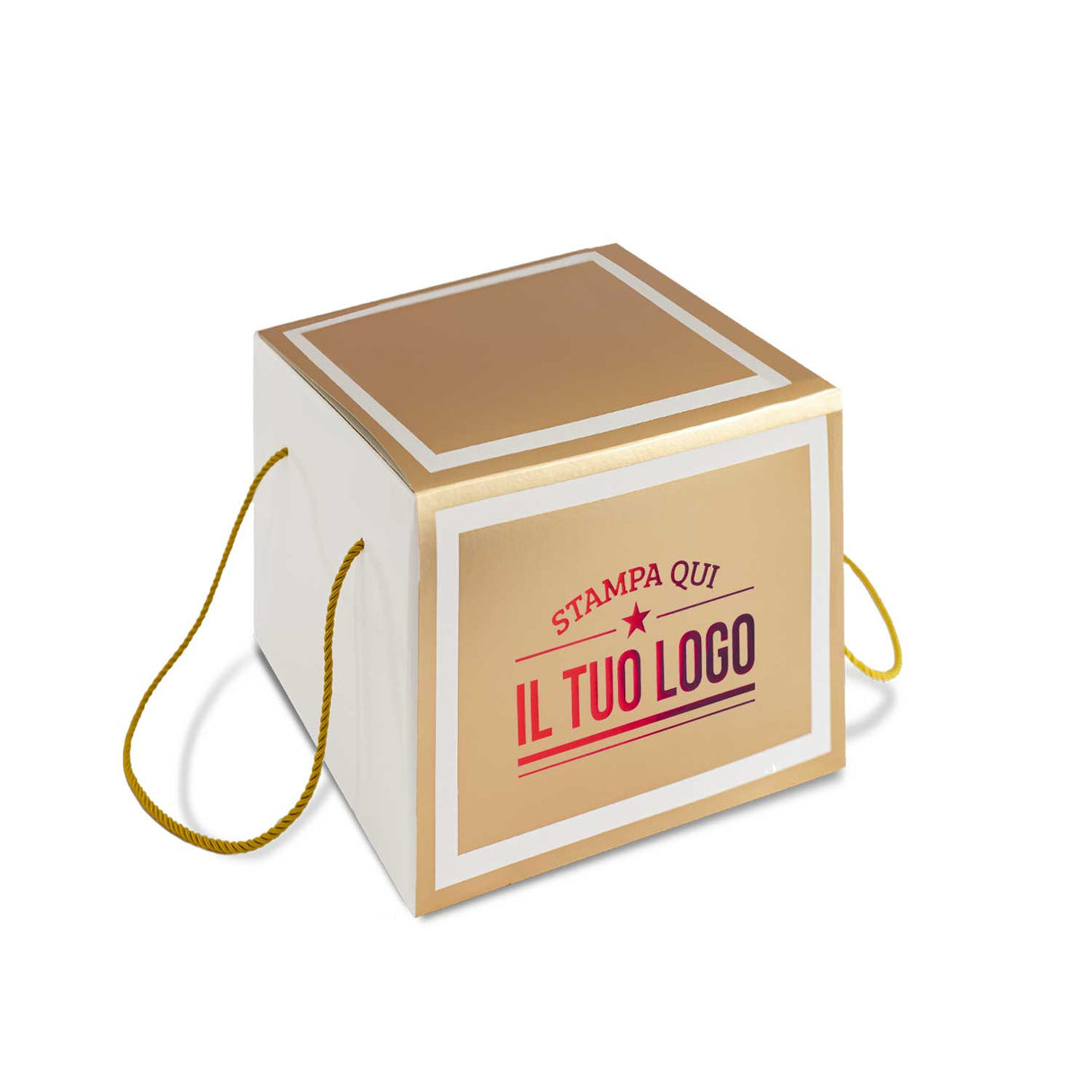 Portapanettone Alto 1 kg con Fascia Personalizzata