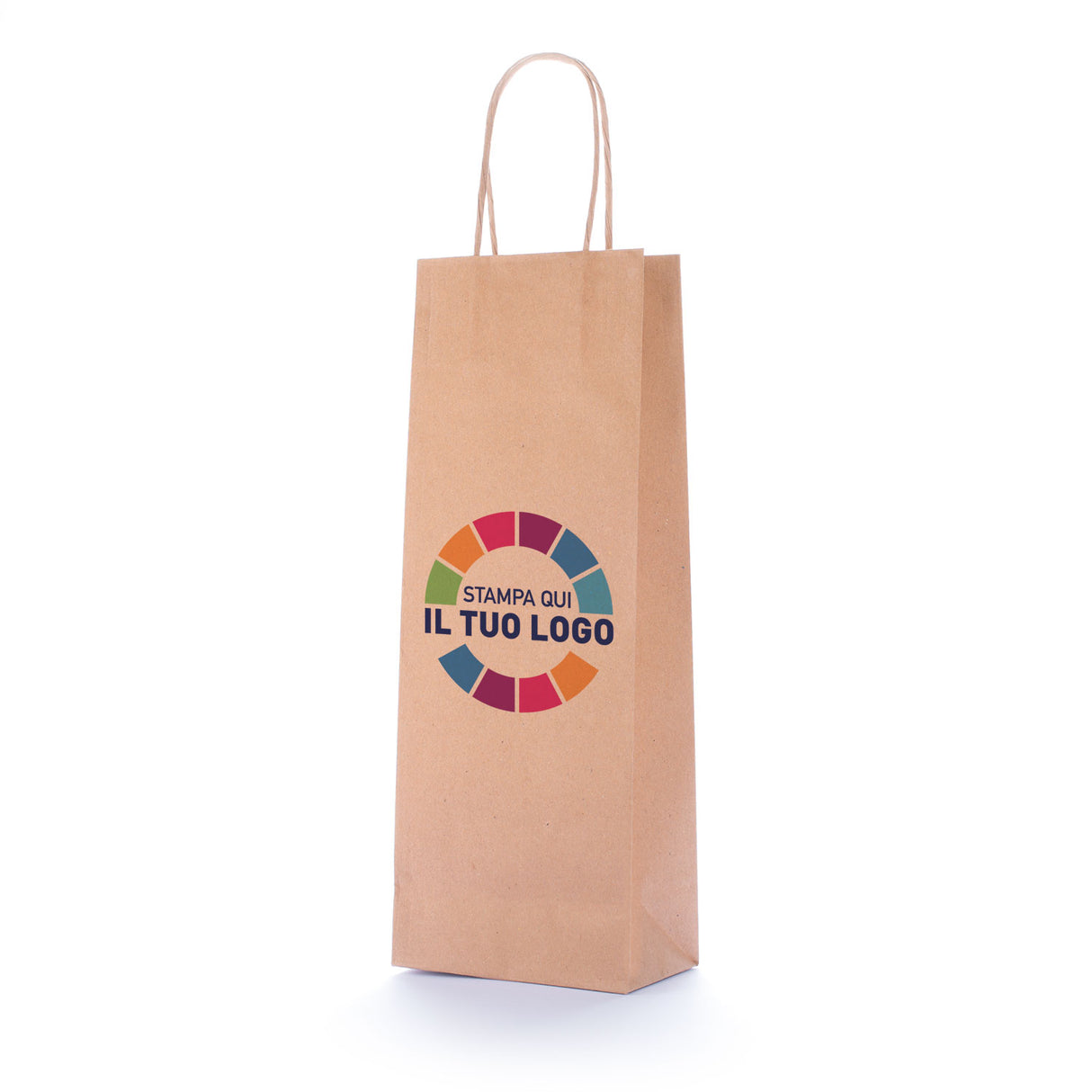 Shopper Portabottiglie Logo a Colori 1-2 Lati