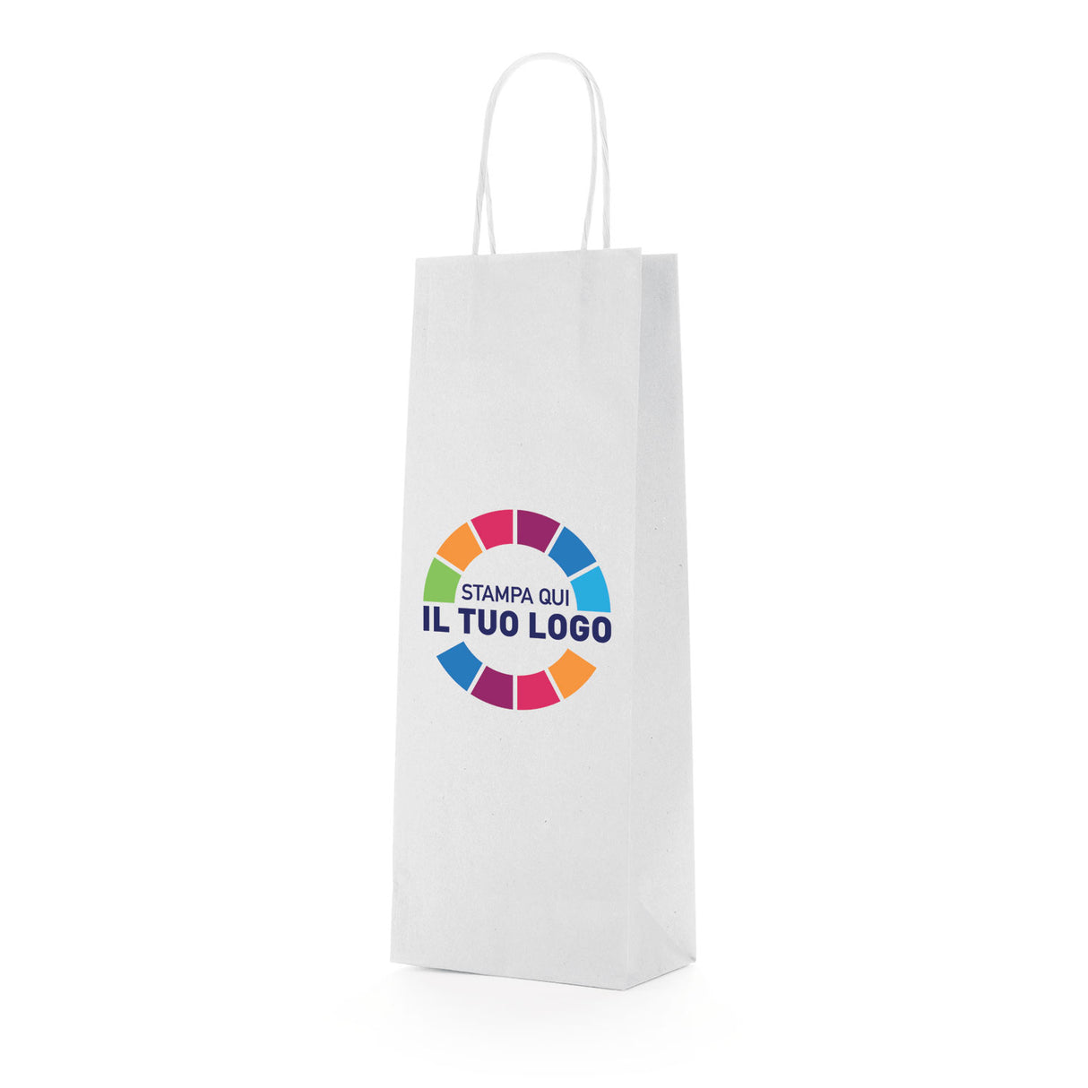 Shopper Portabottiglie Logo a Colori 1-2 Lati