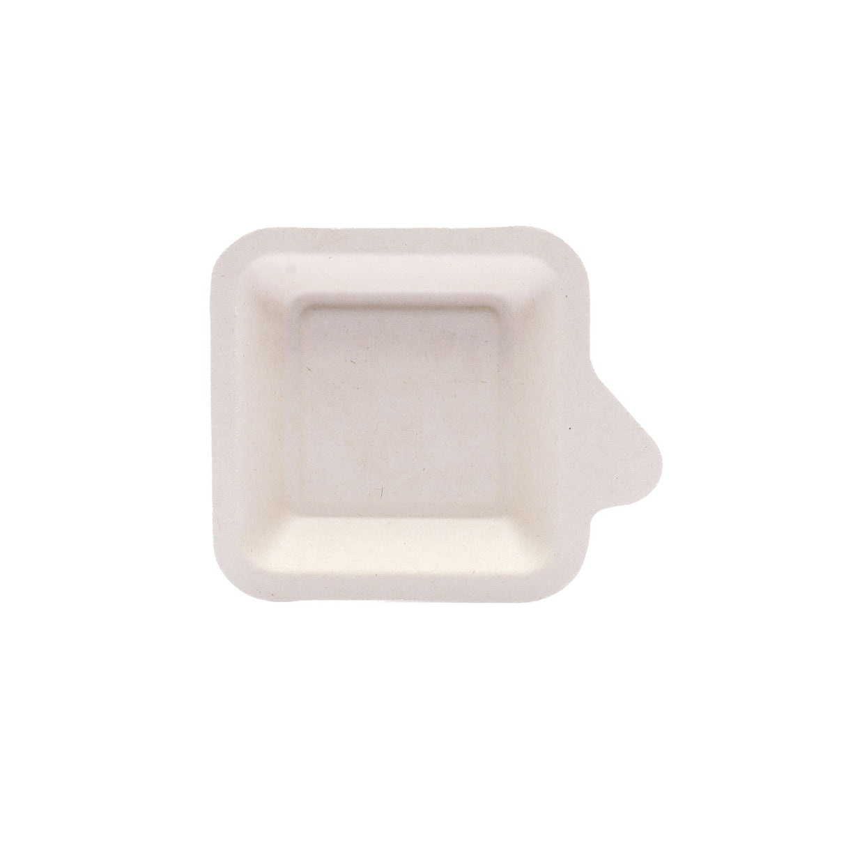 Piattino per Dolce Rettangolare in Polpa di Cellulosa Naturale