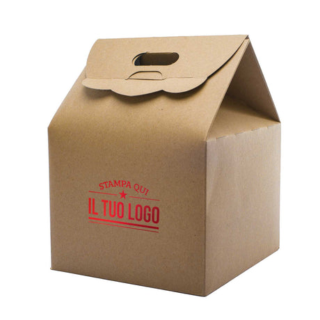 Scatola Portapanettone con Maniglia Fustellata