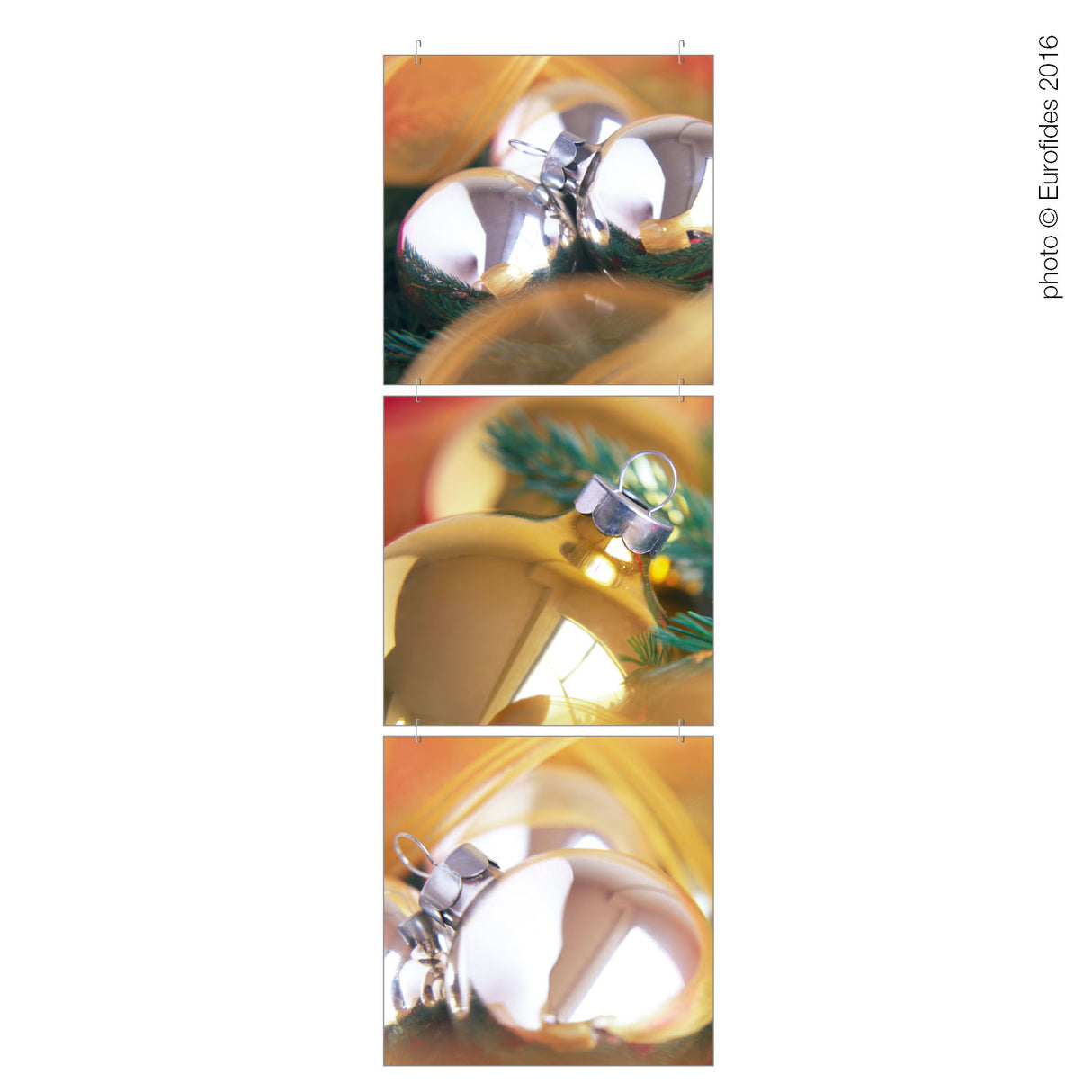 Pendente Palle Natale Dorato