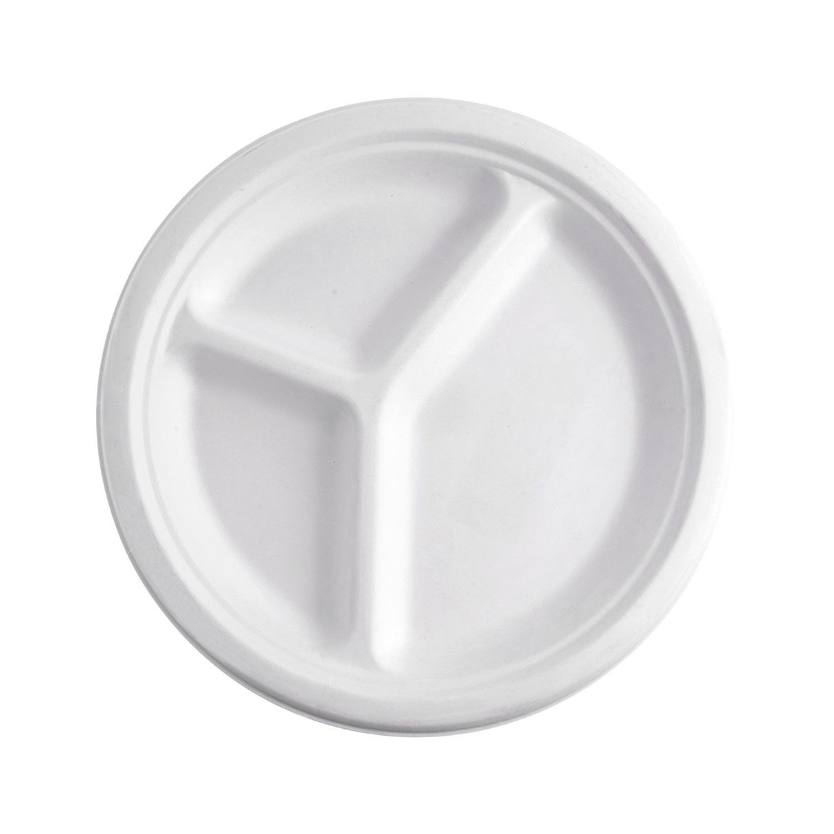 Piatto Triscomparto in Polpa di Cellulosa