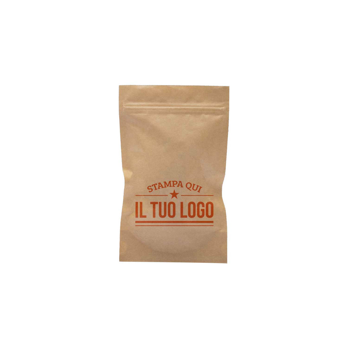 Sacchetti Carta Zip a Pressione Doypack Personalizzati a Colori