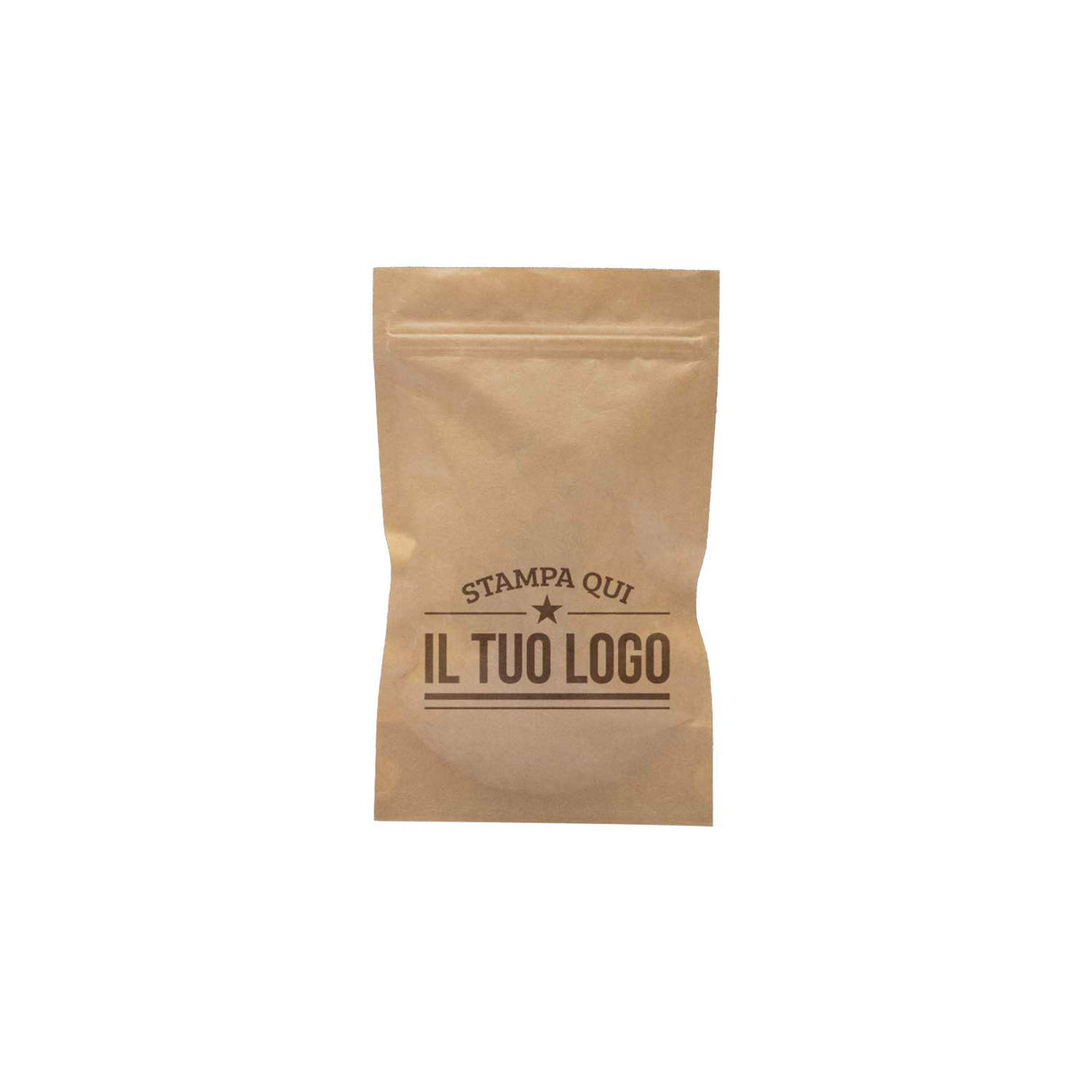 Sacchetti Carta Zip a Pressione Doypack Personalizzati a Colori