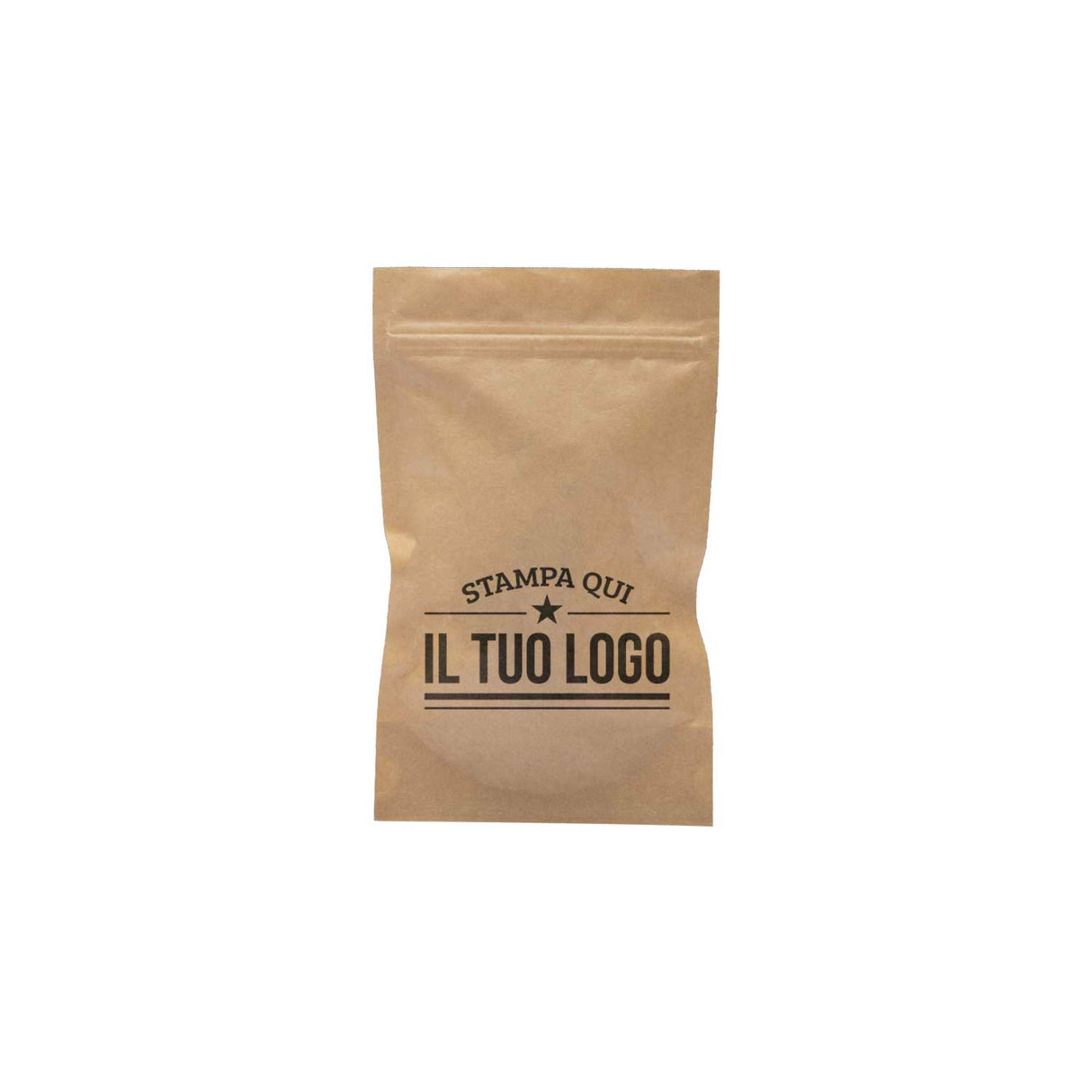 Sacchetti Carta Zip a Pressione Doypack Personalizzati a Colori