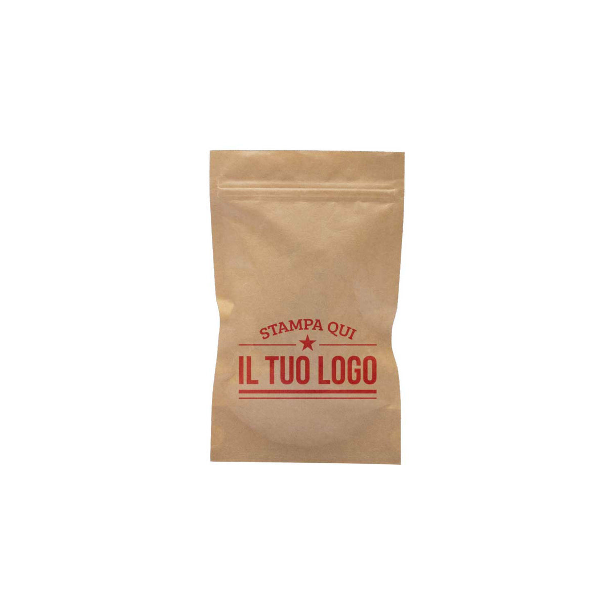 Sacchetti Carta Zip a Pressione Doypack Personalizzati a Colori