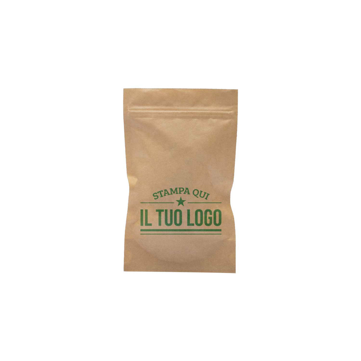 Sacchetti Carta Zip a Pressione Doypack Personalizzati a Colori