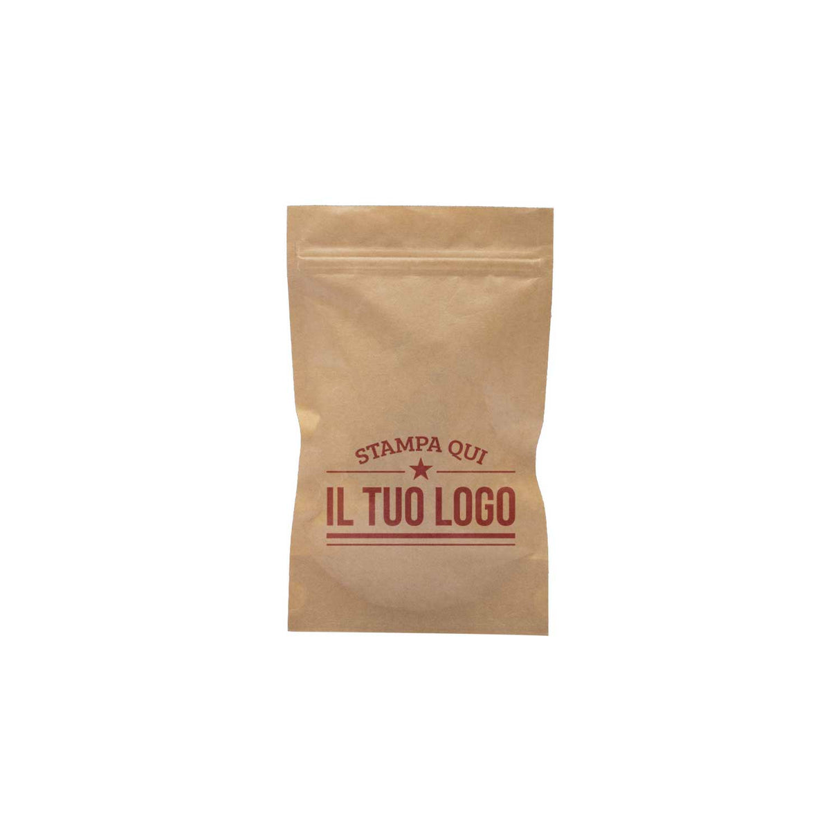 Sacchetti Carta Zip a Pressione Doypack Personalizzati a Colori