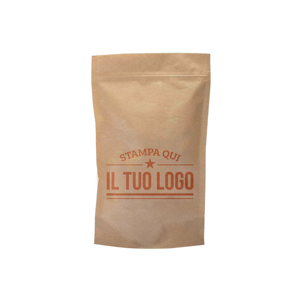 Sacchetti Carta Zip a Pressione Doypack Personalizzati a Colori