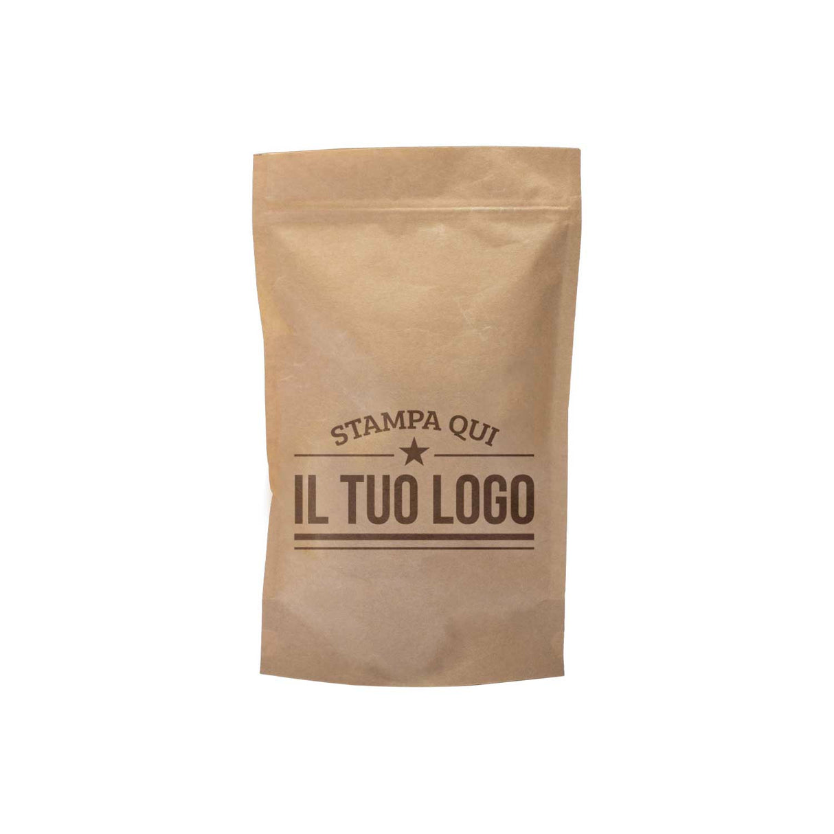 Sacchetti Carta Zip a Pressione Doypack Personalizzati a Colori