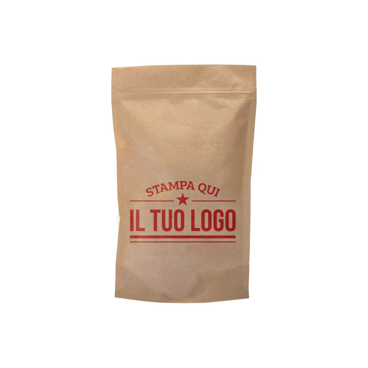 Sacchetti Carta Zip a Pressione Doypack Personalizzati a Colori