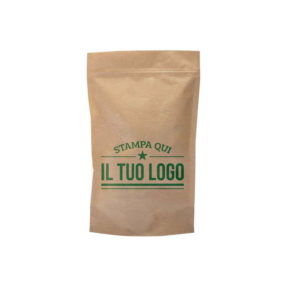 Sacchetti Carta Zip a Pressione Doypack Personalizzati a Colori