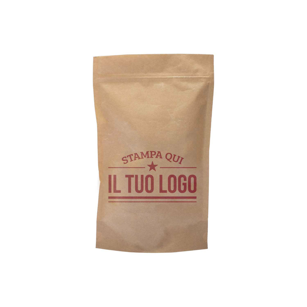 Sacchetti Carta Zip a Pressione Doypack Personalizzati a Colori