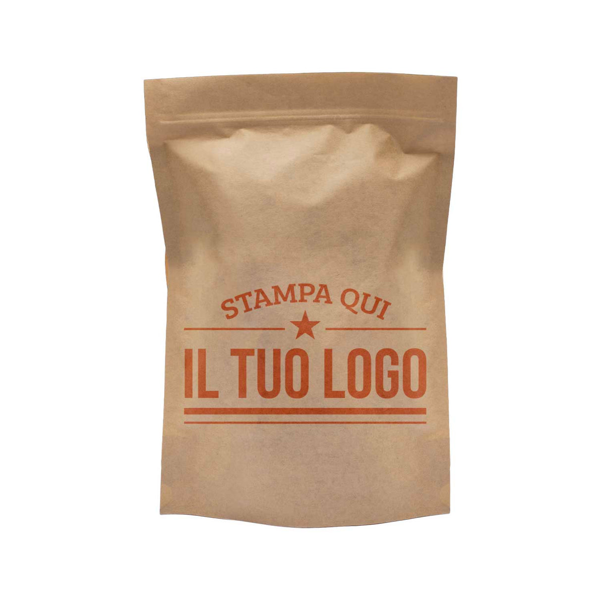 Sacchetti Carta Zip a Pressione Doypack Personalizzati a Colori