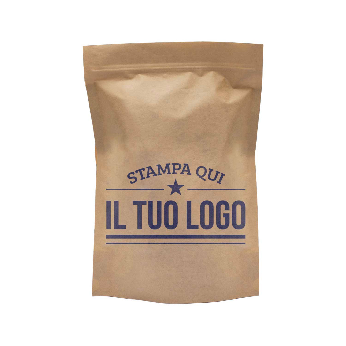 Sacchetti Carta Zip a Pressione Doypack Personalizzati a Colori