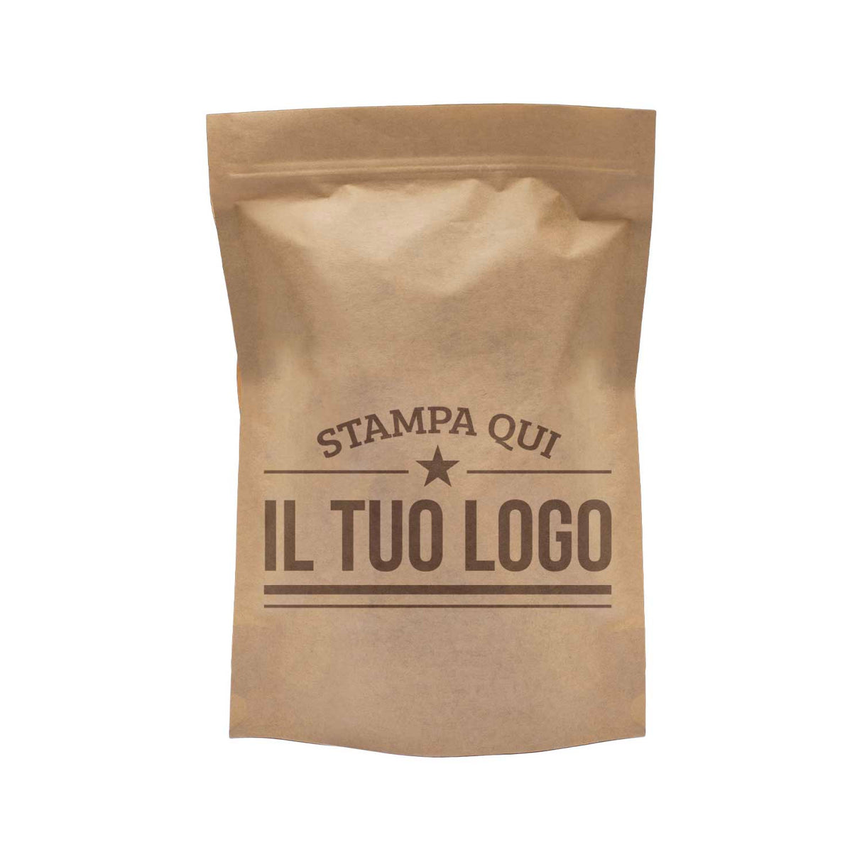 Sacchetti Carta Zip a Pressione Doypack Personalizzati a Colori