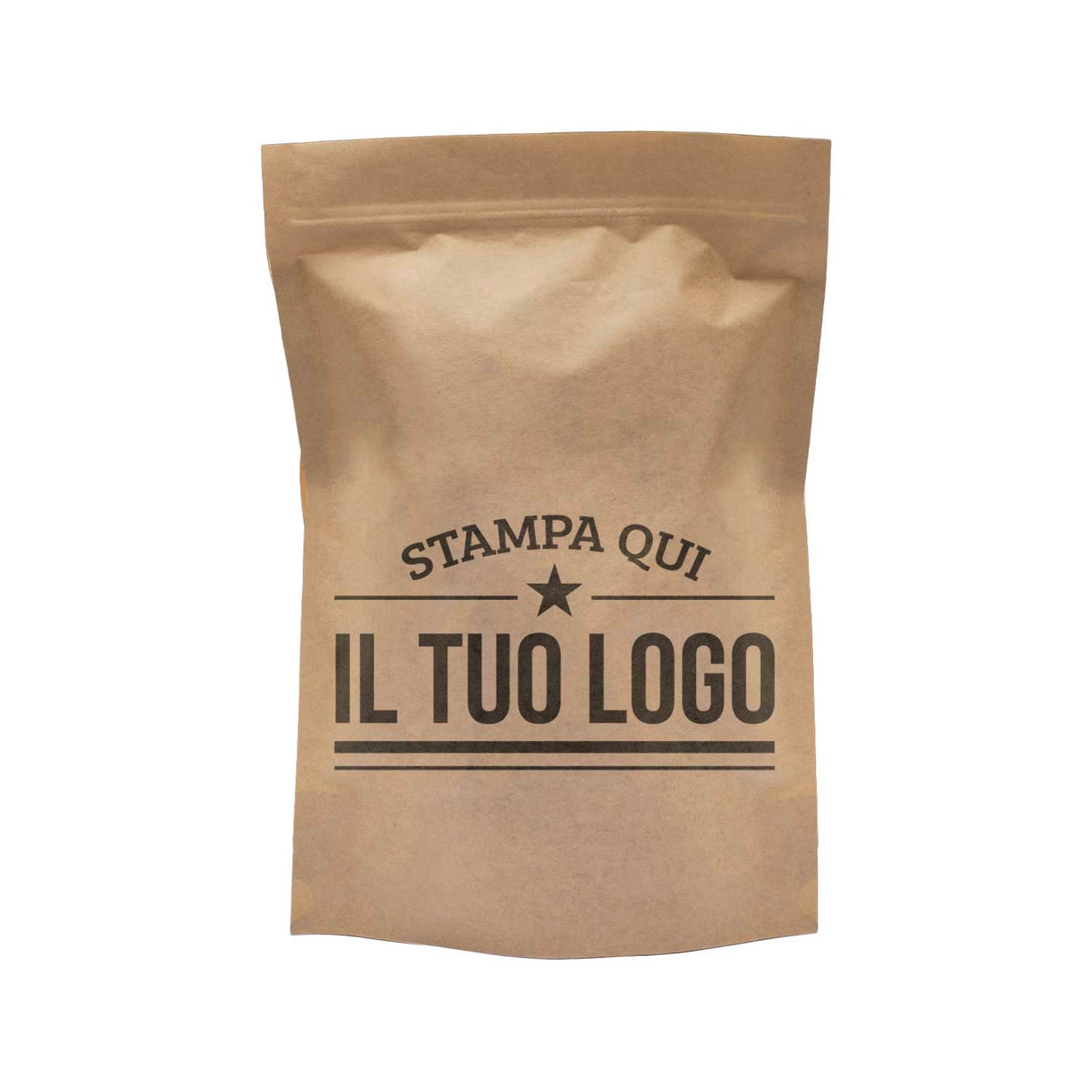 Sacchetti Carta Zip a Pressione Doypack Personalizzati a Colori