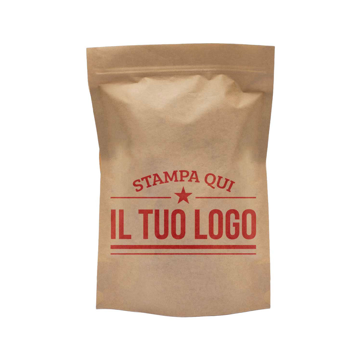 Sacchetti Carta Zip a Pressione Doypack Personalizzati a Colori