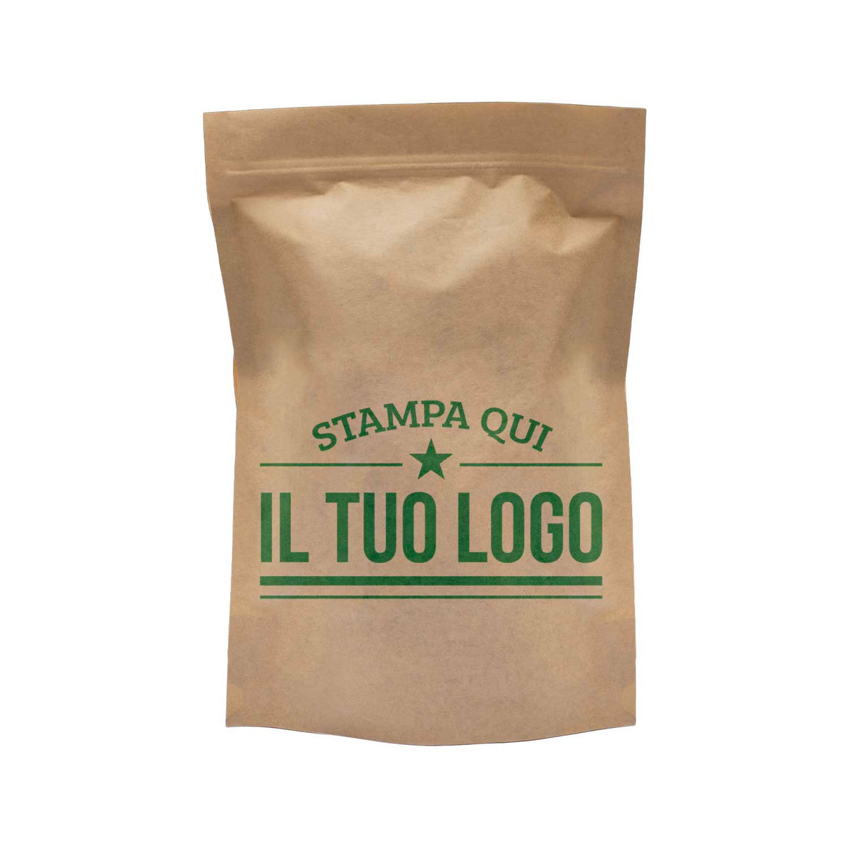 Sacchetti Carta Zip a Pressione Doypack Personalizzati a Colori