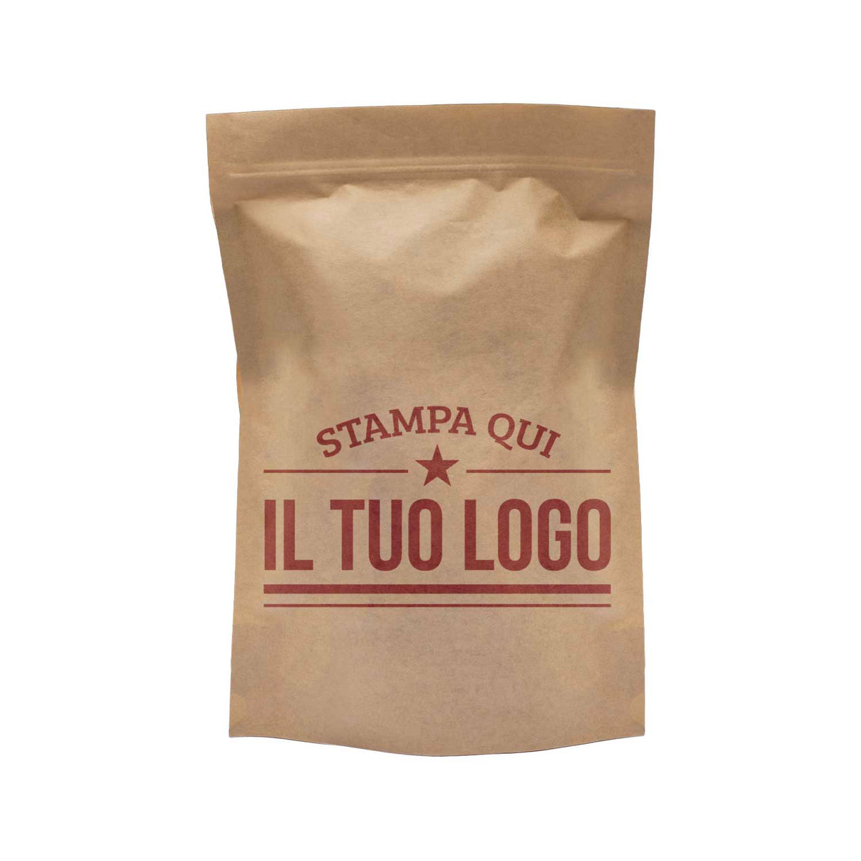 Sacchetti Carta Zip a Pressione Doypack Personalizzati a Colori