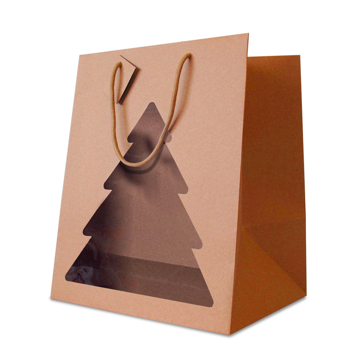 Portapanettone Christmas con Finestra Avana