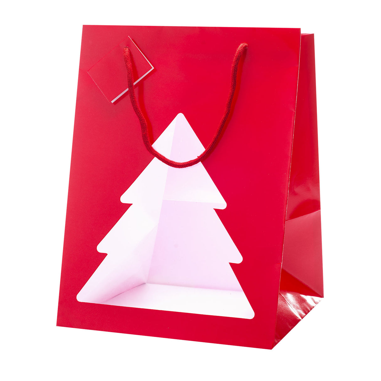 Portapanettone Christmas Red con Finestra