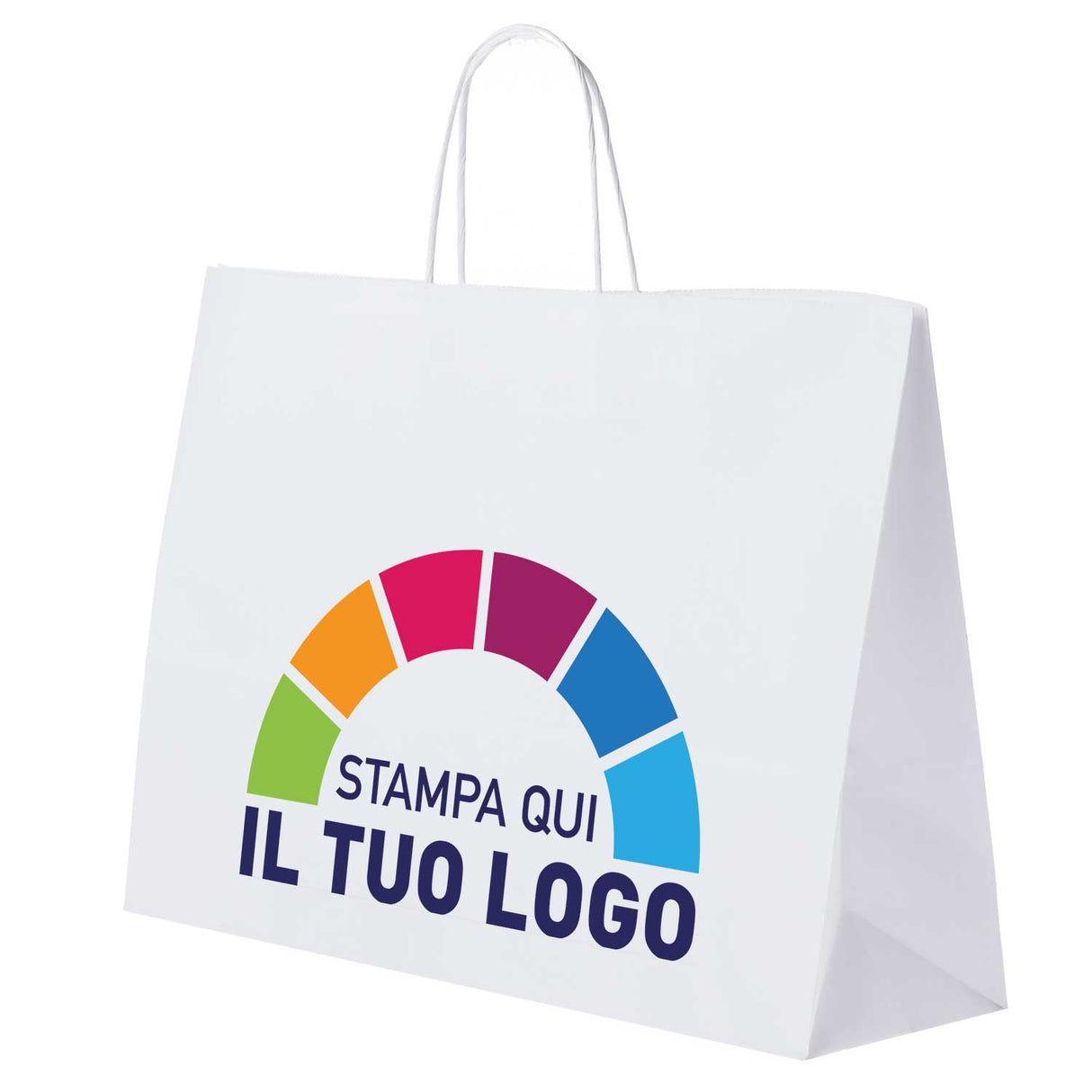 Shopper Carta Orizzontale Stampa a Colori 1-2 Lati
