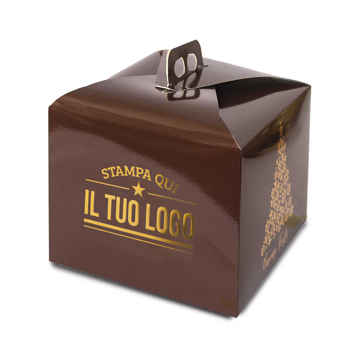 Portapanettone Alto Personalizzato Linea Albero 1 Kg