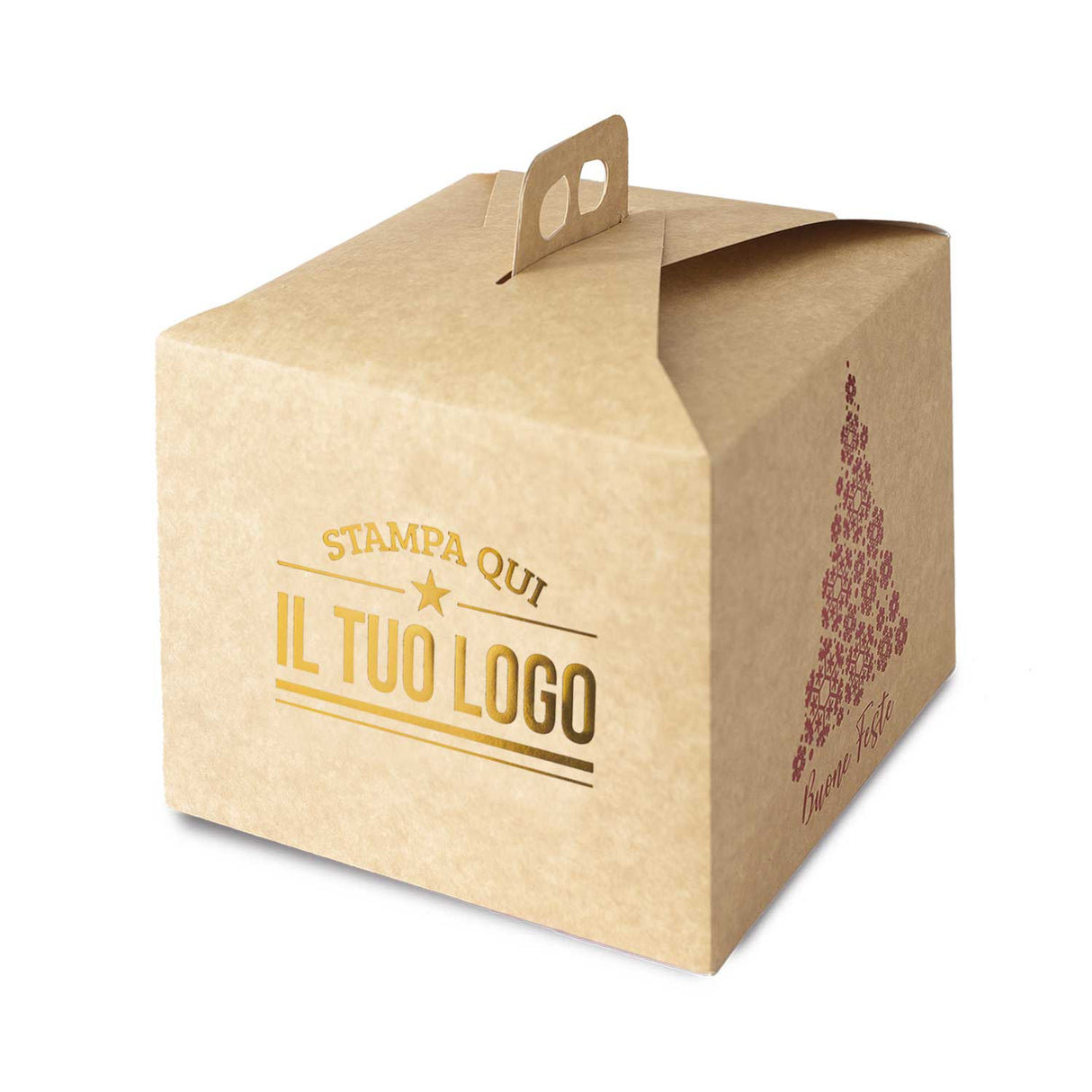 Portapanettone Alto Personalizzato Linea Albero 1 Kg