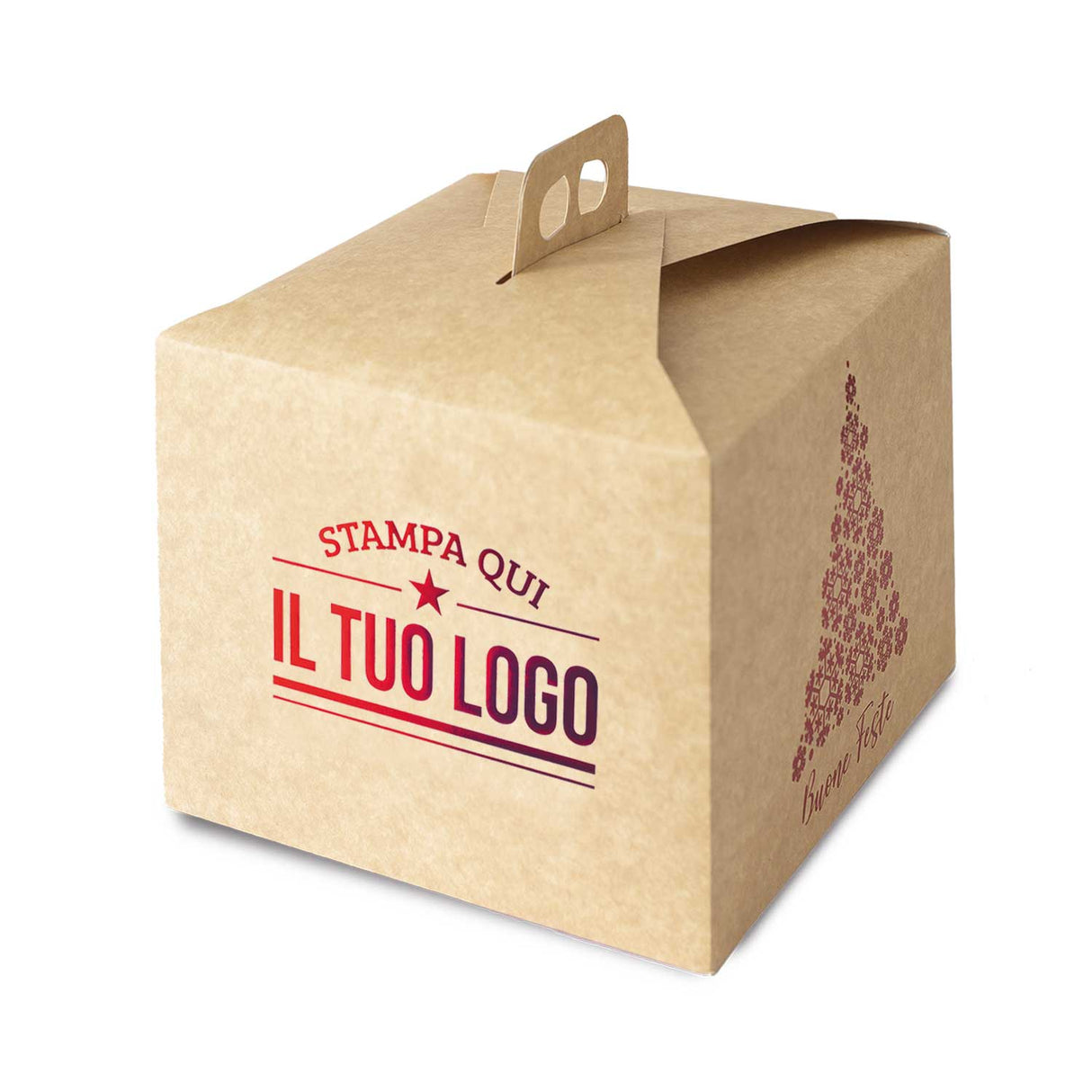 Portapanettone Alto Personalizzato Linea Albero 1 Kg