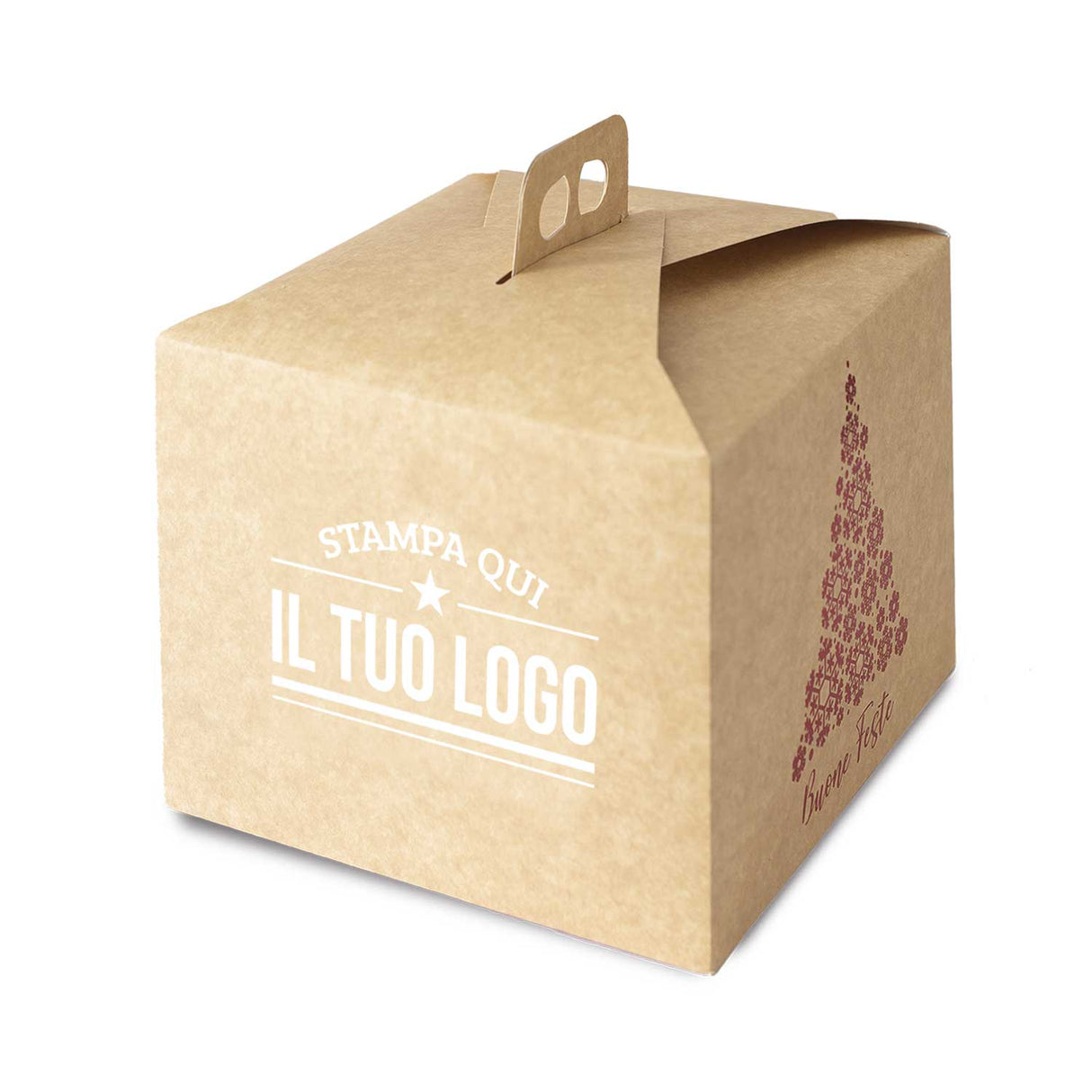 Portapanettone Alto Personalizzato Linea Albero 1 Kg