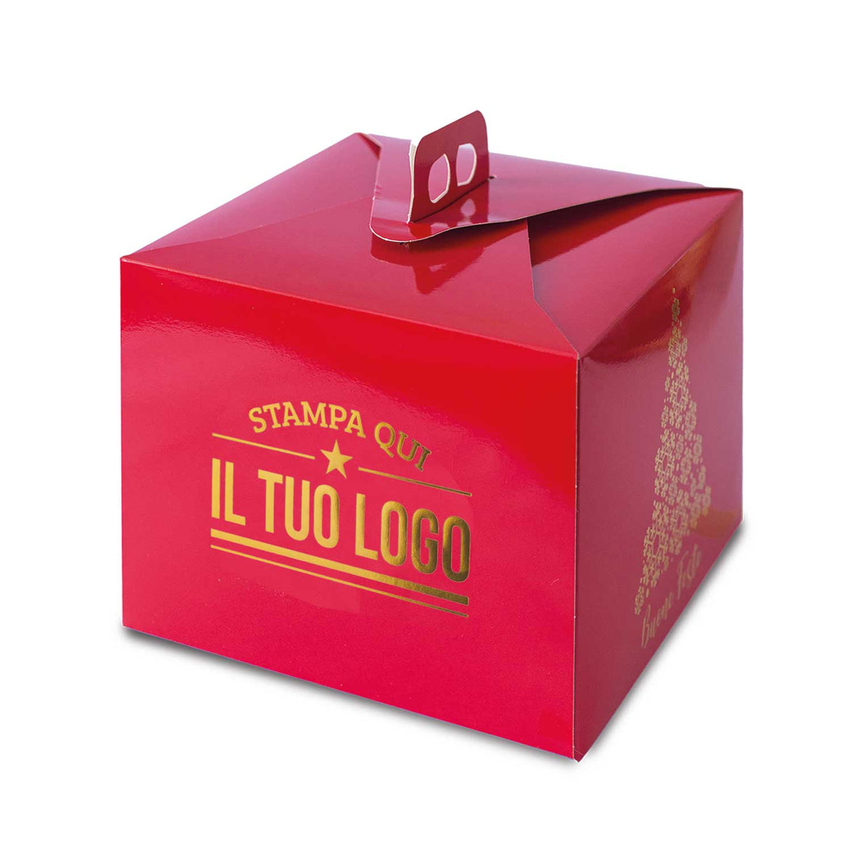 Portapanettone Alto Personalizzato Linea Albero 1 Kg