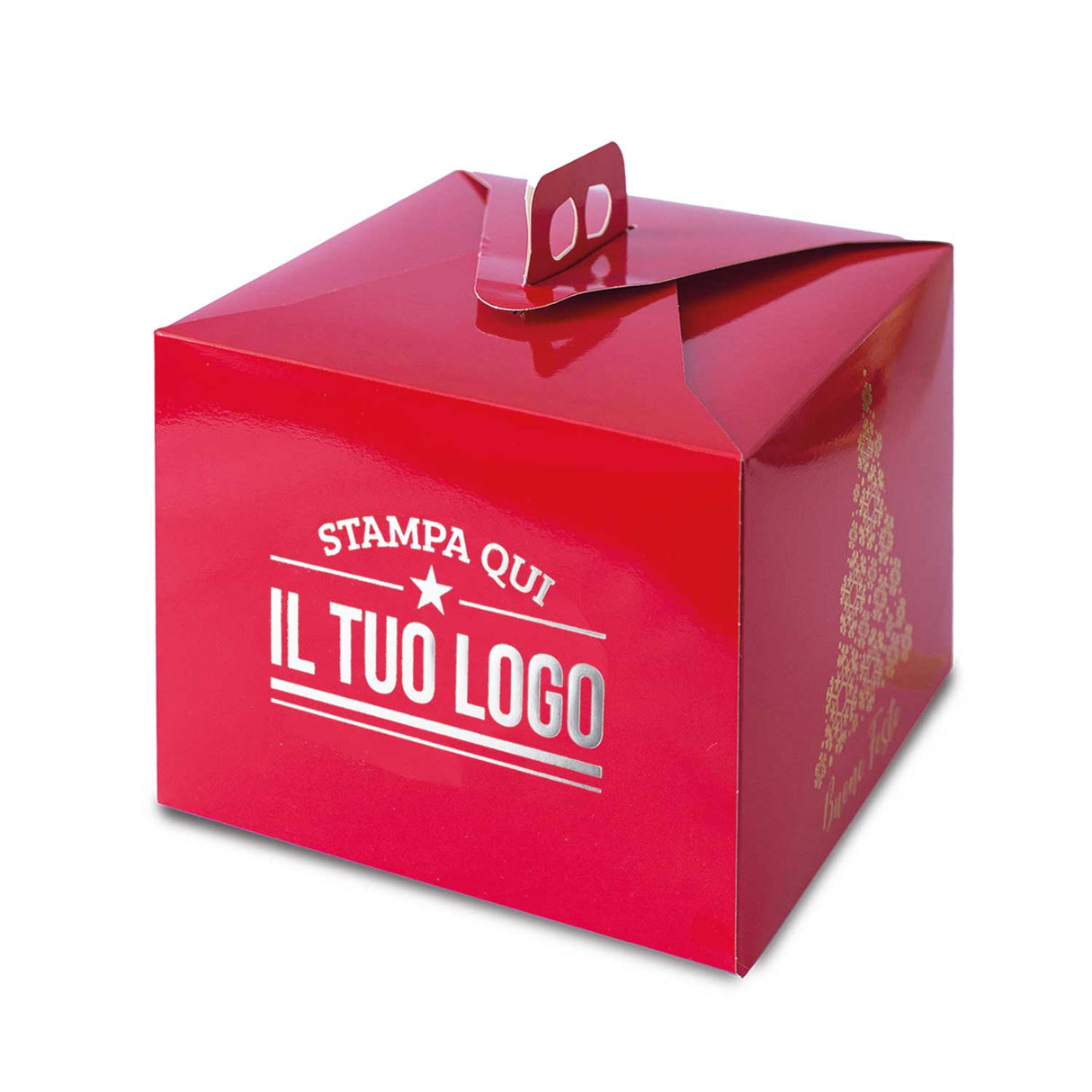 Portapanettone Alto Personalizzato Linea Albero 1 Kg