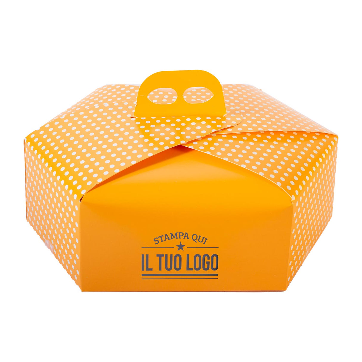 Scatola Colomba Esagonale Pois personalizzata