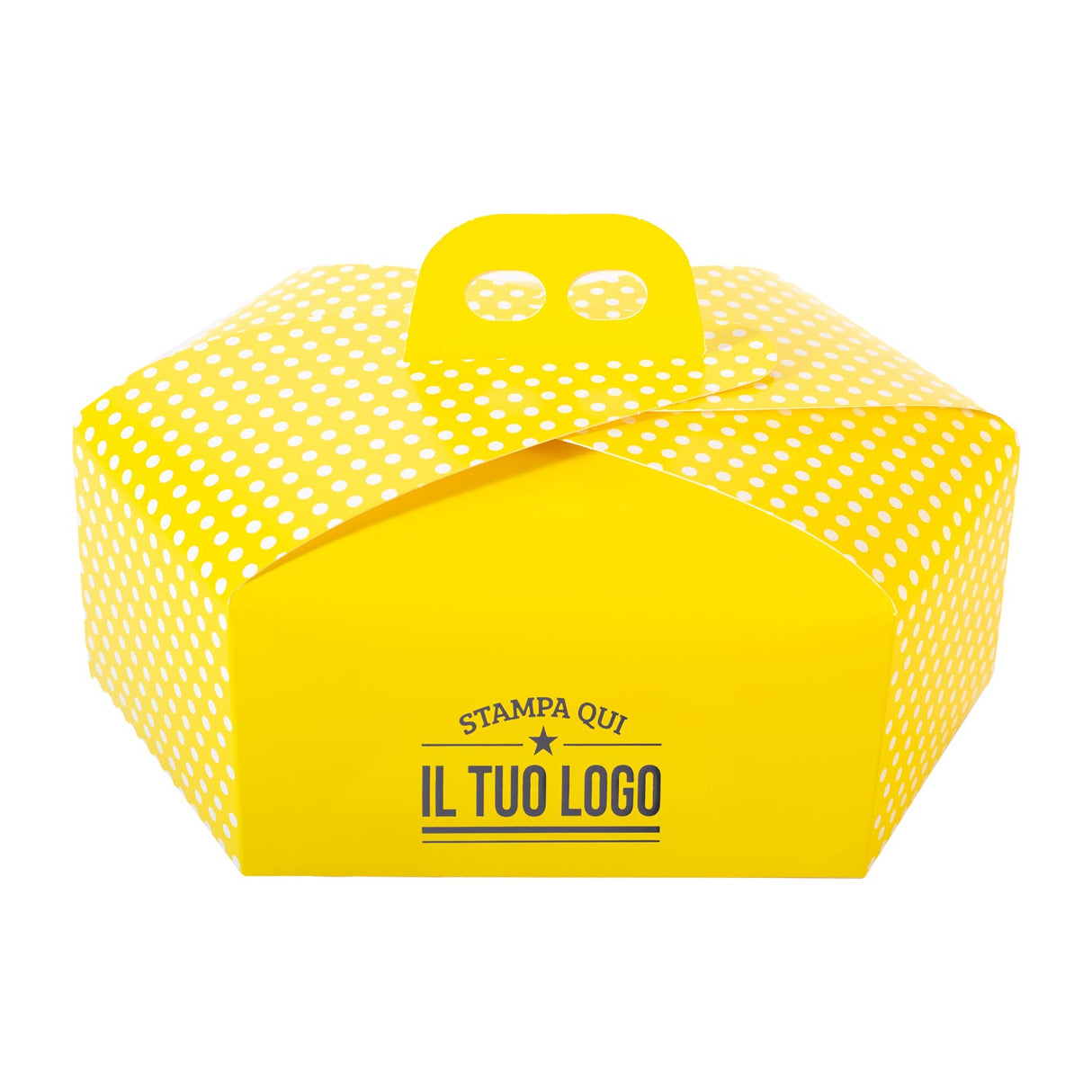 Scatola Colomba Esagonale Pois personalizzata